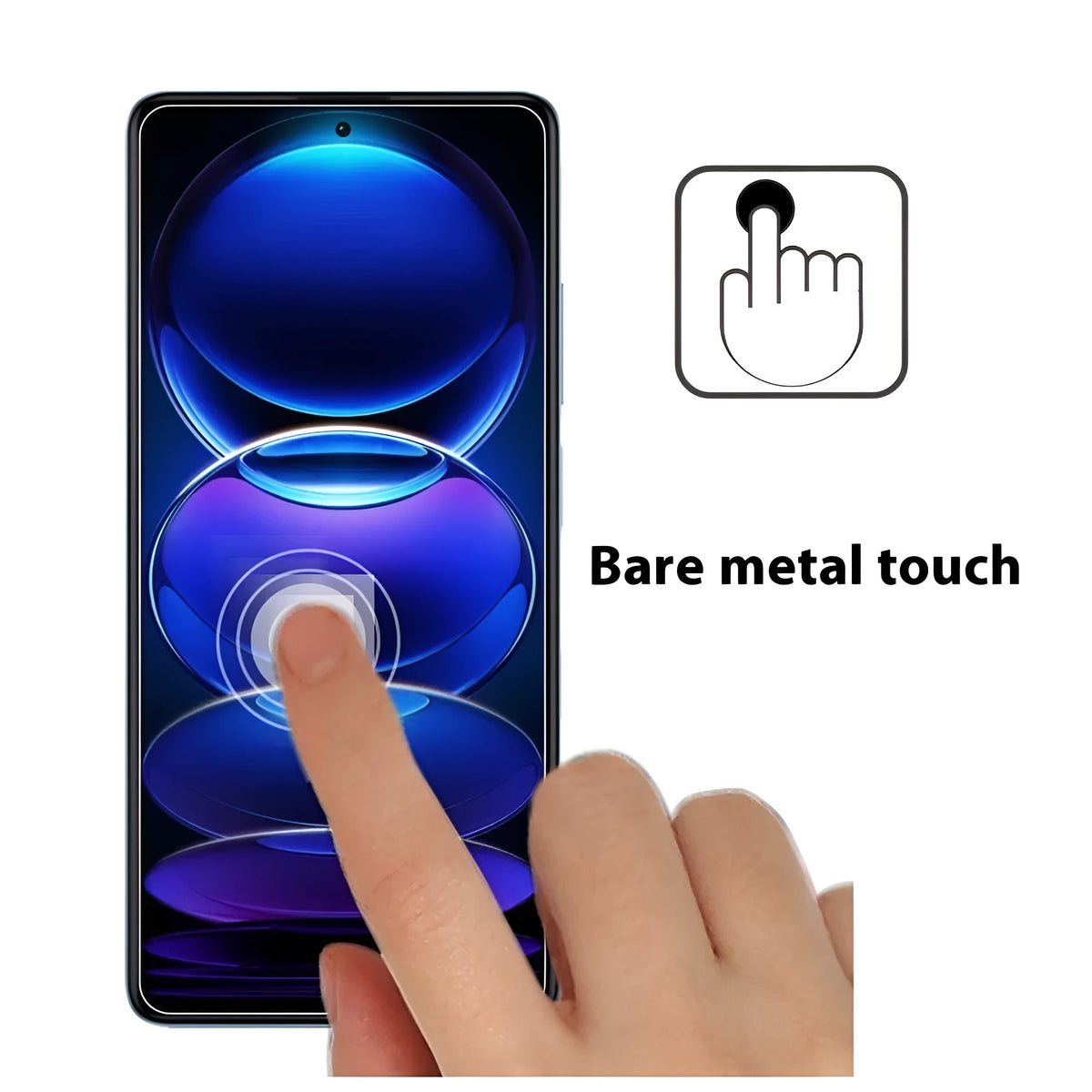 Tempered glass screen protector for Redmi Note 12 Pro and Extreme Edition with HD finish and oleophobic coating