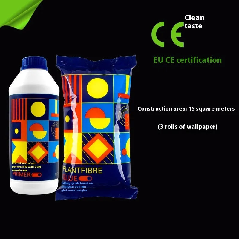 Roll of glutinous rice wallpaper adhesive for wall covering applications