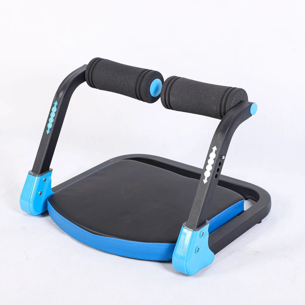 Mini multifunctional abdominal exercise device in sky blue and red colour options