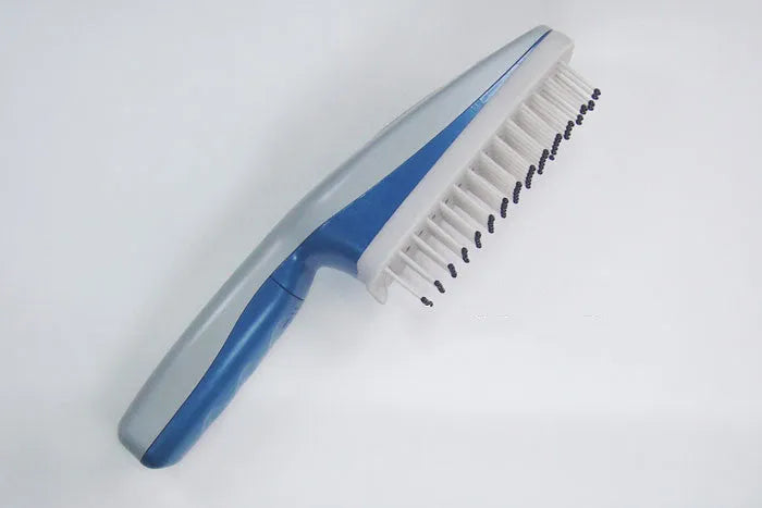 Negative ion pet comb with removable brush head for dog and cat grooming