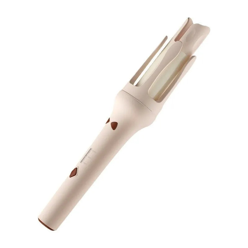 White purple automatic hair curler with 32mm barrel and wired AC power cord