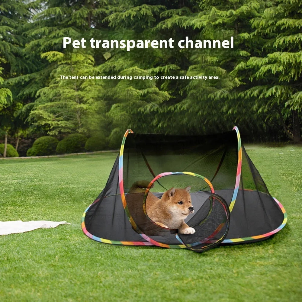 Foldable mesh cat roll cage toy showing multiple shape configurations for feline play