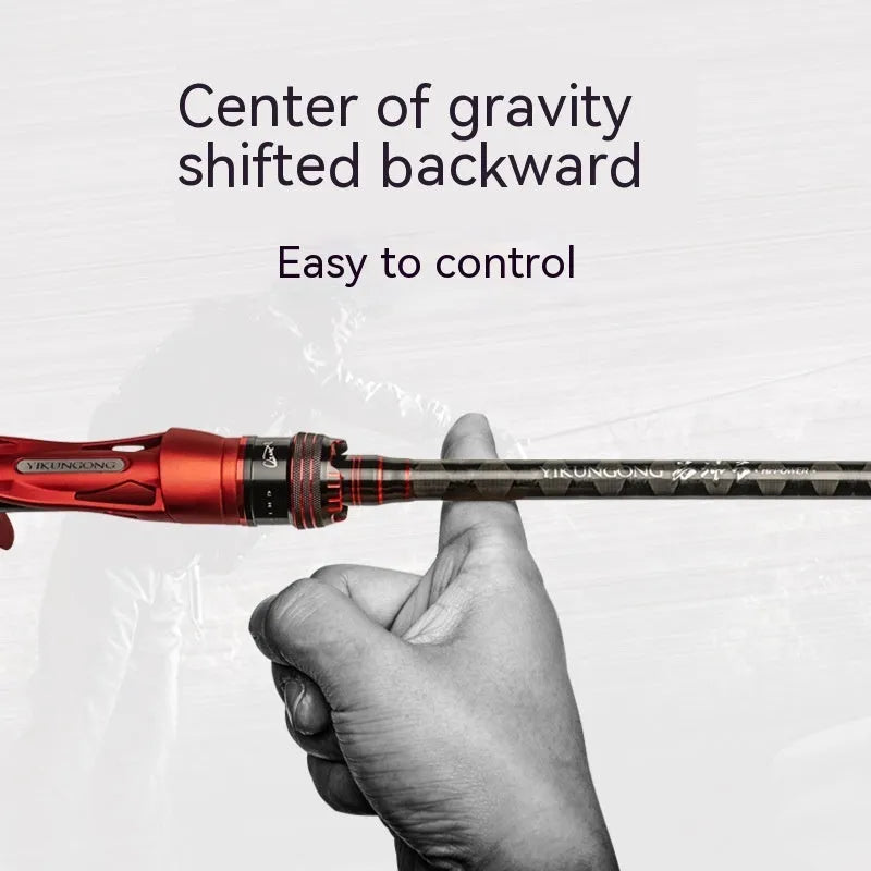Carbon ultralight fishing rod with straight handle and pikestaff style options in 2.1m and 2.4m lengths