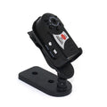 Black wifi remote network camera with LCD screen and optical zoom lens.