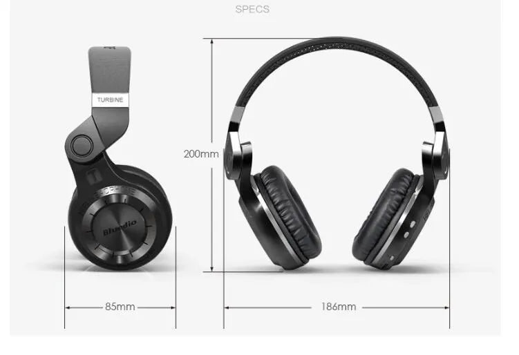 Blue String T2 Smart Edition Bluetooth headset showing folding design with black colour option