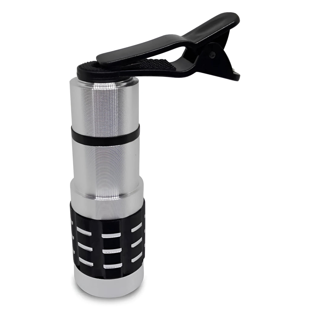 12x telescopic lens with universal clip for mobile phone photography