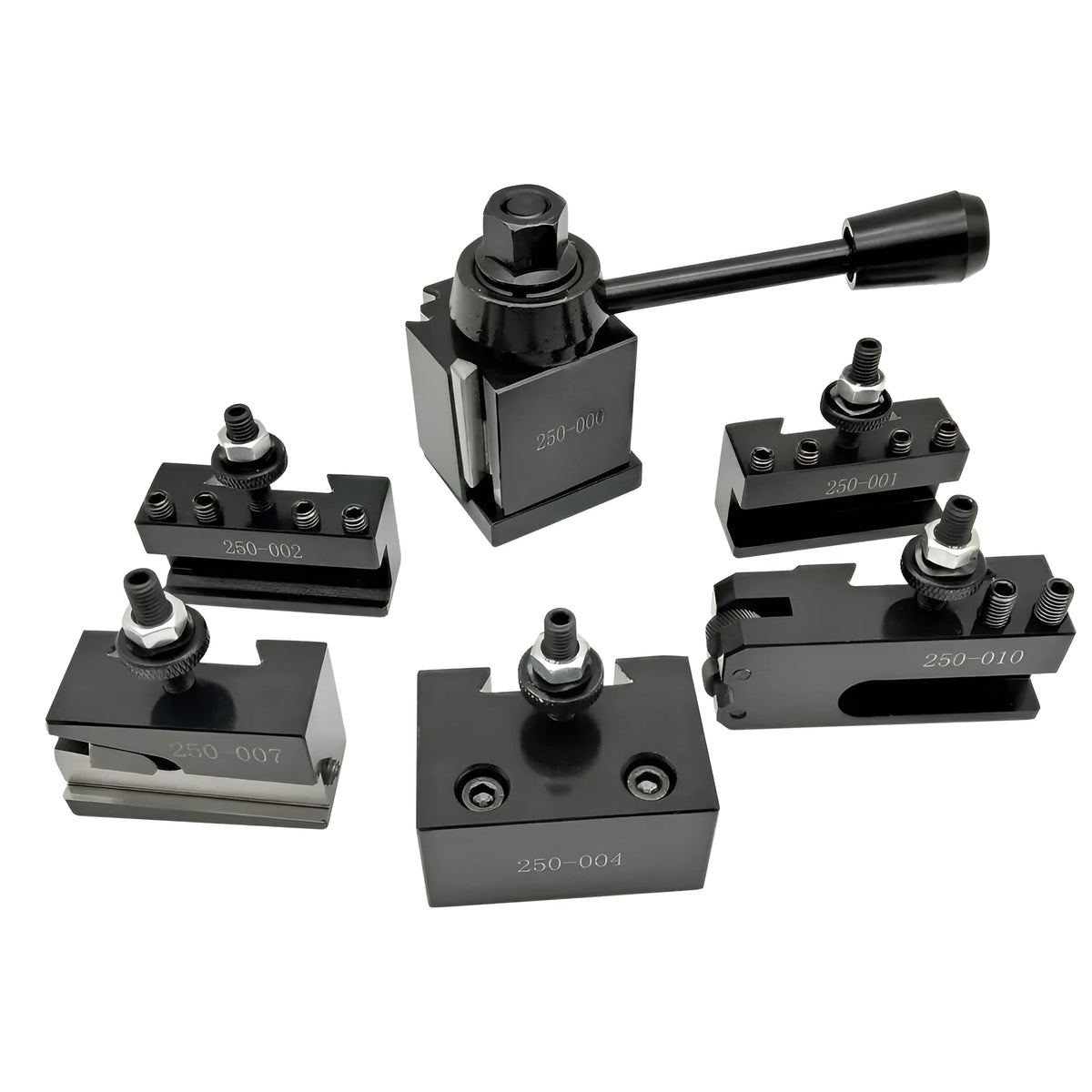 Machifit 250-000 steel quick change tool post and holders for mini woodworking lathe.