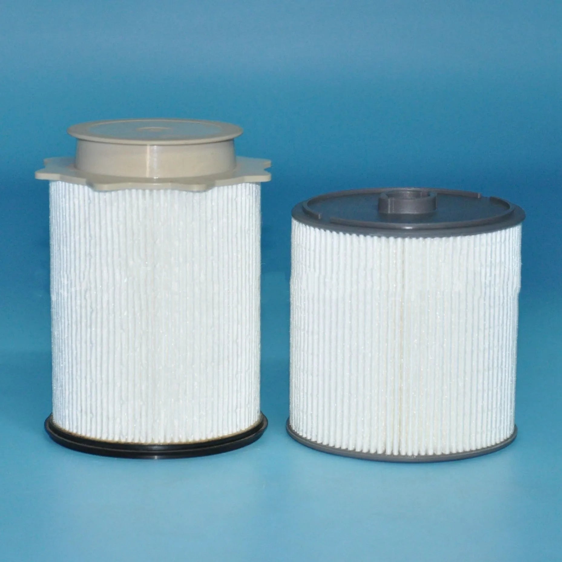 White RAM 1500-5500 fuel filter kit showing filter element, cover plate, and sealing ring