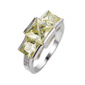 Copper geometric ring with electroplated finish available in multiple colours and UK sizes 6-10