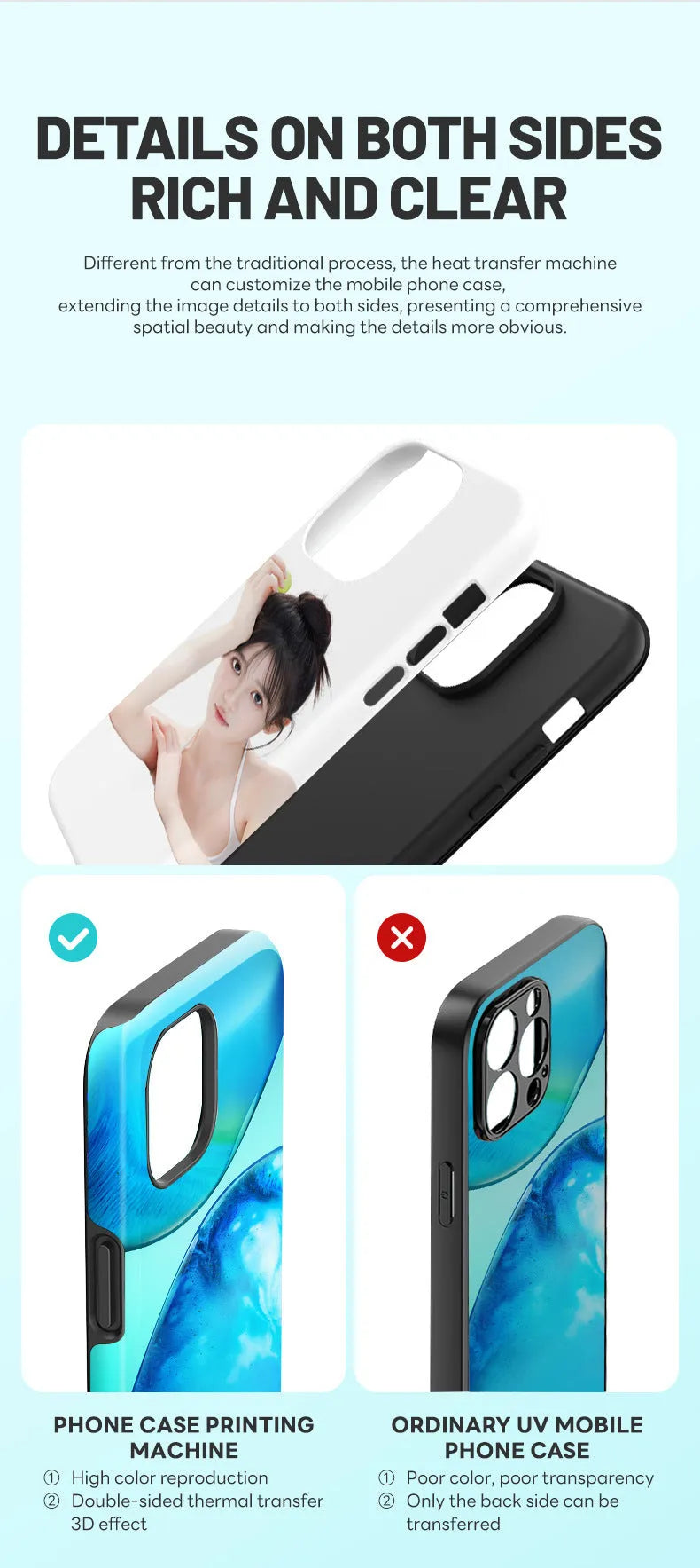 Metal phone case transfer printing machine for multiple mobile brands