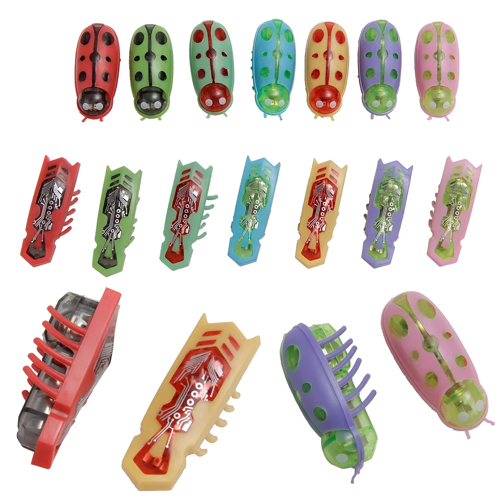 Electric bug cat toy with ladybug design showing angular legs and compact 4.5cm size