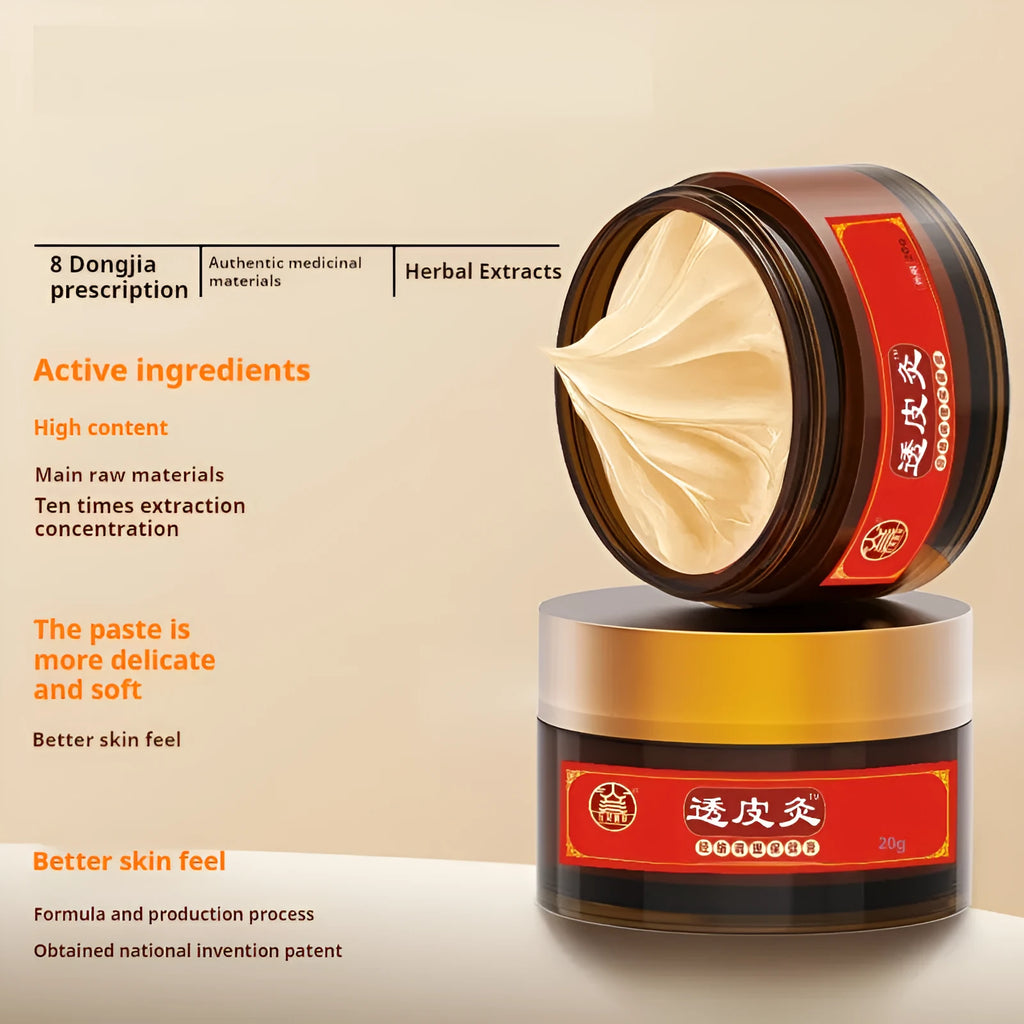 20g jar of Bestlife herbal skin-penetrating moxibustion ointment for pain relief