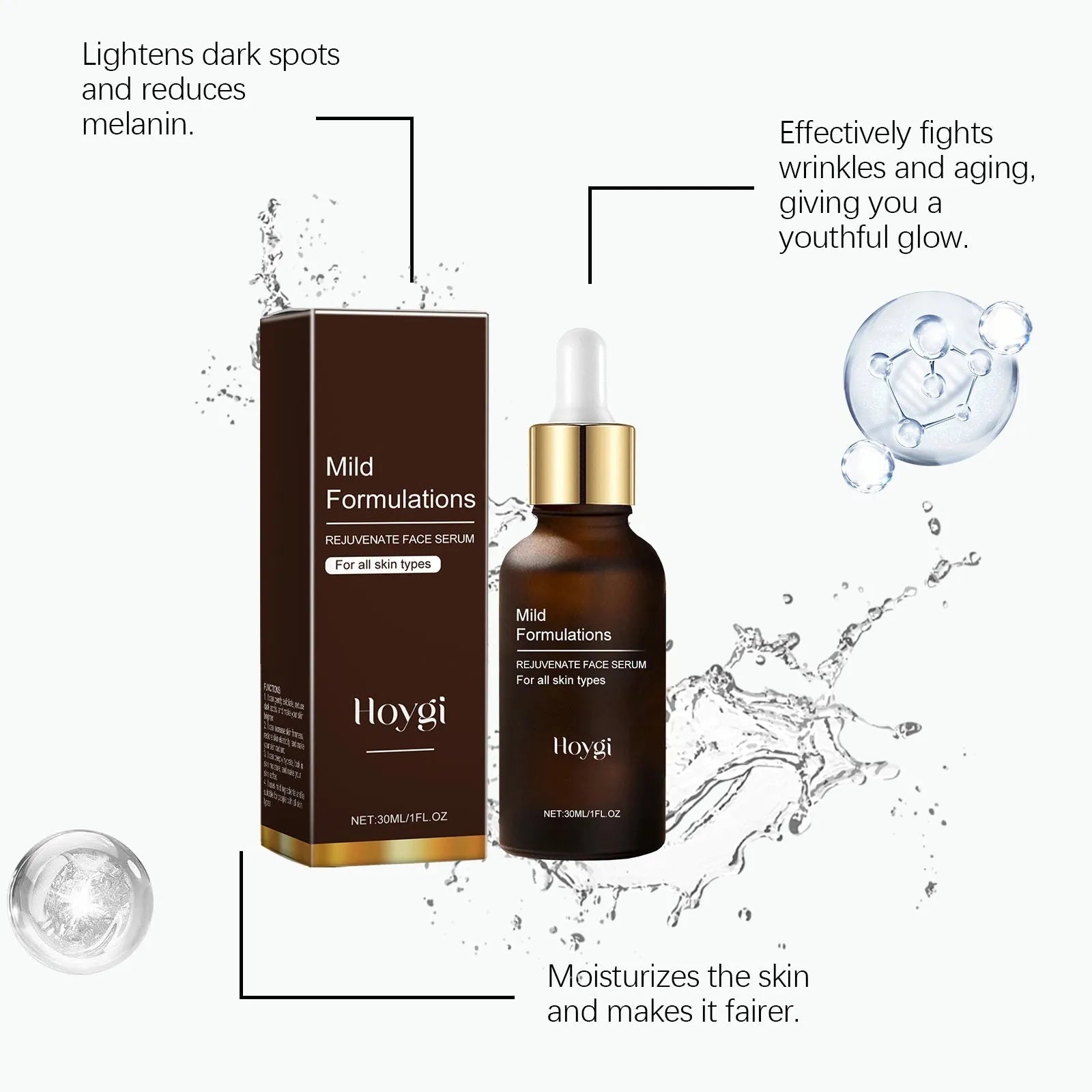 30ml bottle of facial skin care essence for nourishment and hydration
