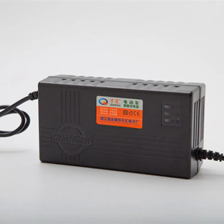 Black 72V20AH electric car charger for professional lead-acid batteries with compact design