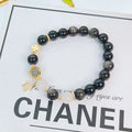 Women's electroplated silverstone bracelet in sweet cool style showing flowers, love and star pattern options