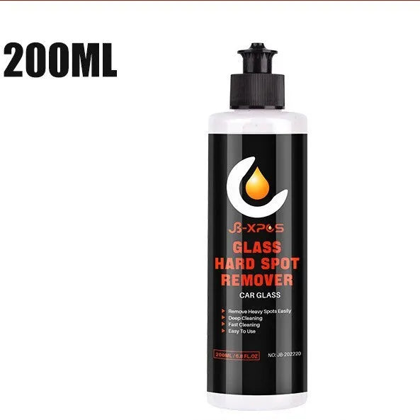 Tube of glass oil film remover cleaning paste for car windscreens, available in 50ml, 100ml, and 200ml sizes.
