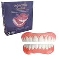 Silicone simulation dentures with upper and lower teeth for dental training in colour box packaging