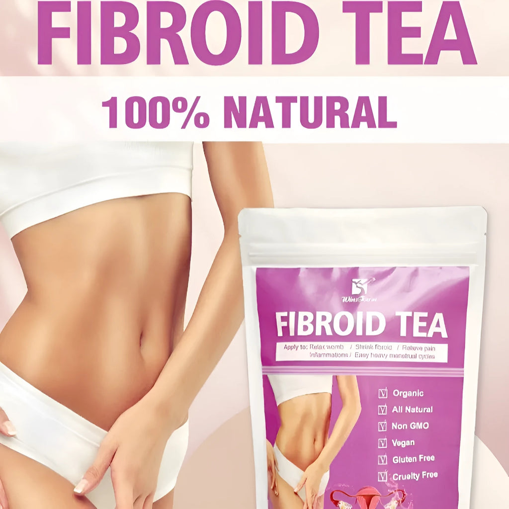 A single pack of C83 Winstown Fibroid Tea herbal tea bags on a plain background.