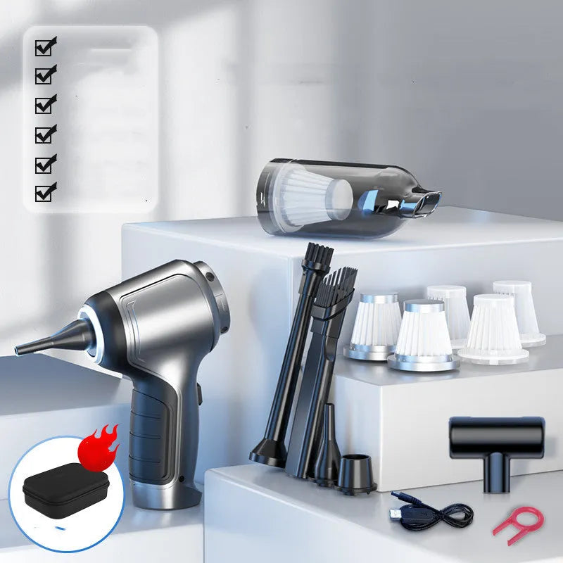 Handheld vertical vacuum cleaner with brushless motor for car and home use in EVA storage bag
