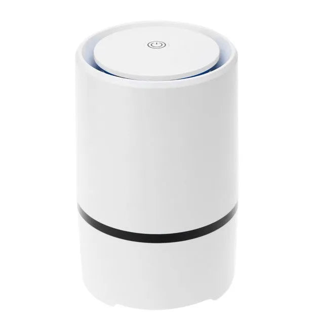 White USB desktop air freshener, Φ125 x H194mm, with 1.5m USB cable and 5 million anion concentration
