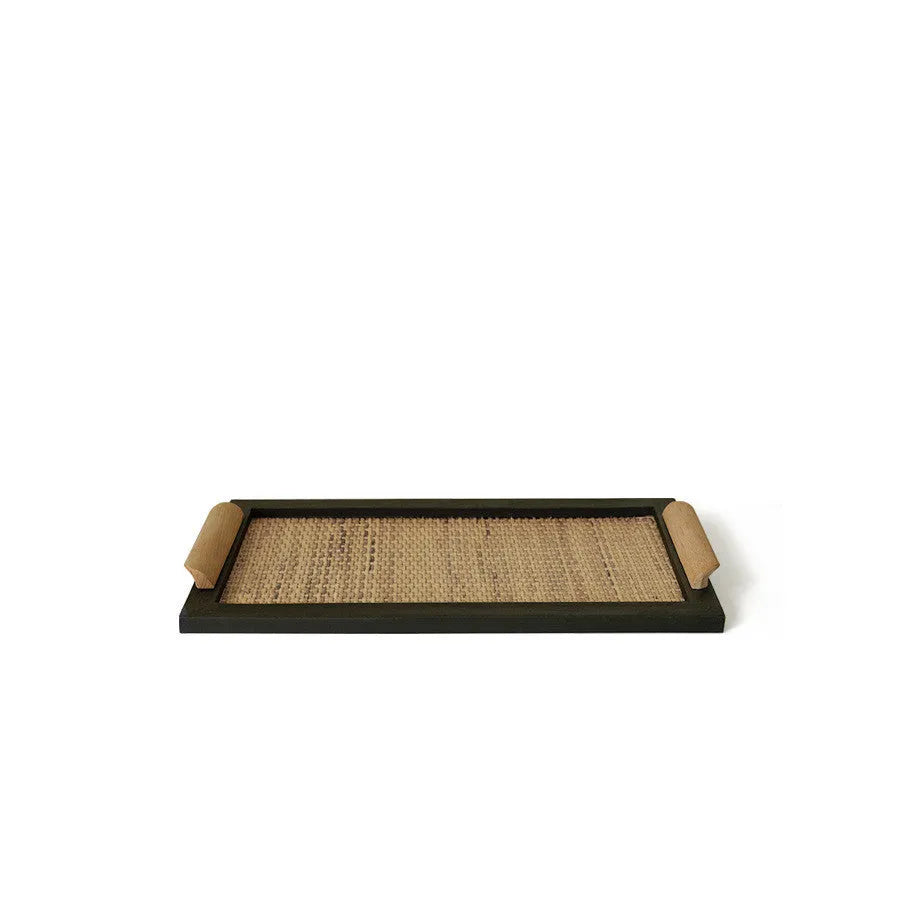 Pine wood dining tray with compartment sections in house design shape, available in two sizes