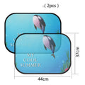 Electrostatic adsorption car side window sunshade with animal-themed designs
