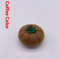 Wool felt pumpkin poke ornaments for doll decoration in autumn colours