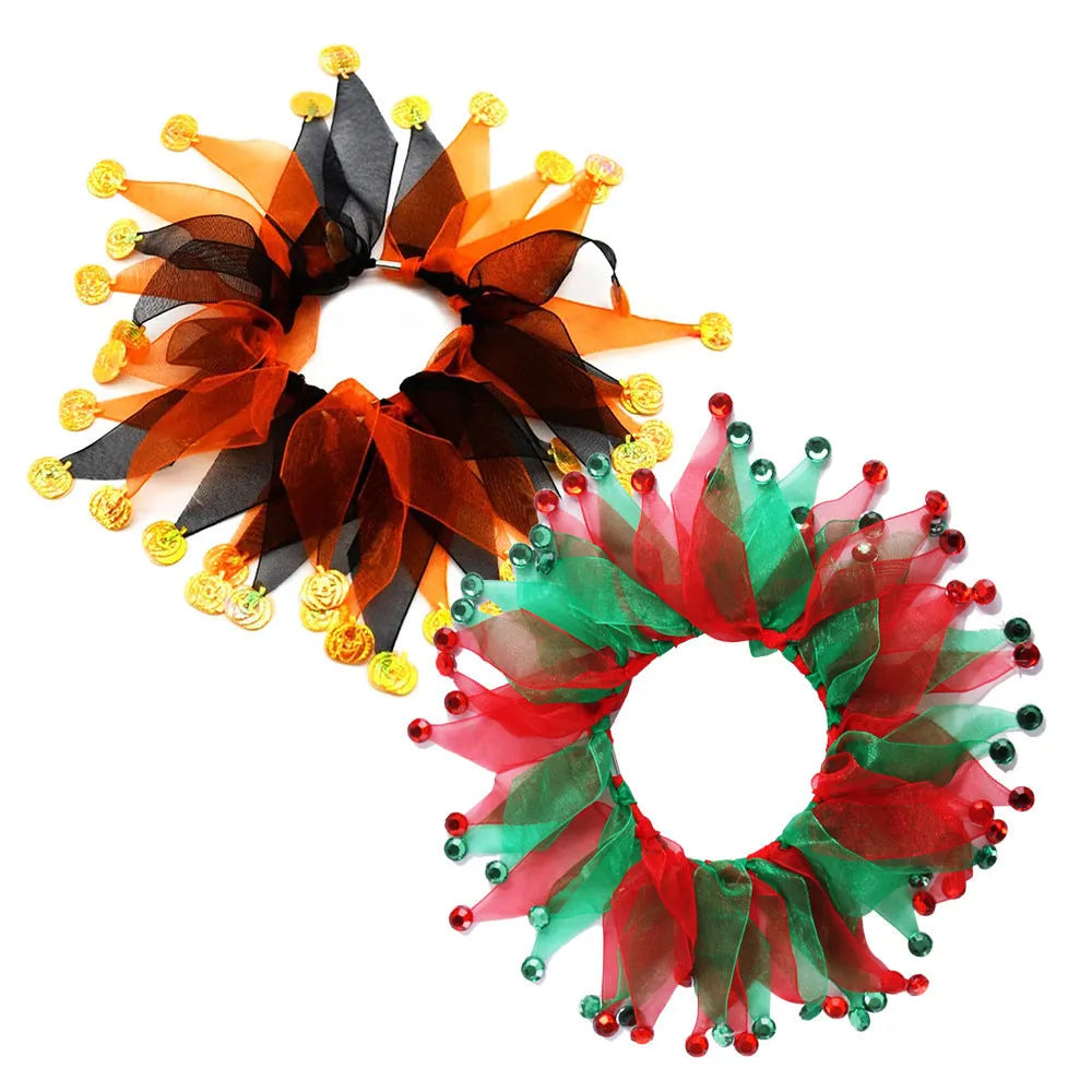 Tie-dyed pet colour collar in free size with Christmas and Halloween theme options