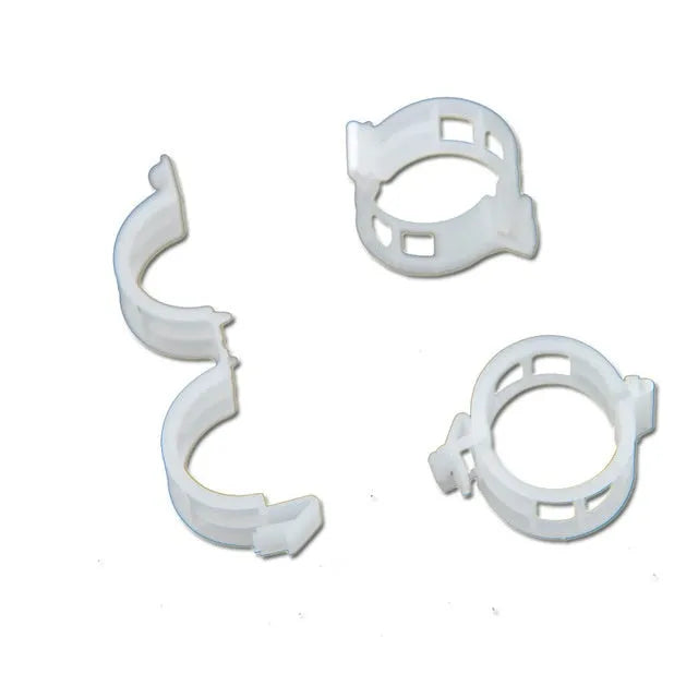 50 plastic gardening clips for tomato plant support and flower twig retention in assorted colours
