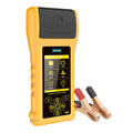 Autool BT760 colour screen automotive battery tester with clip leads and printed diagnostic receipt.