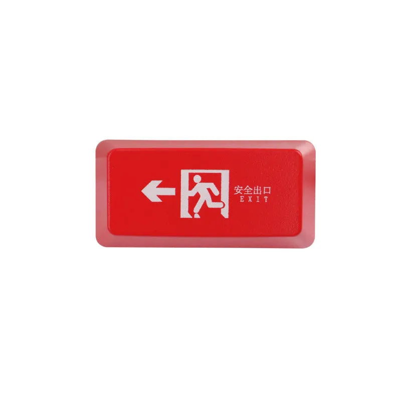 Transparent red emergency exit key cap for mechanical keyboard backspace key replacement