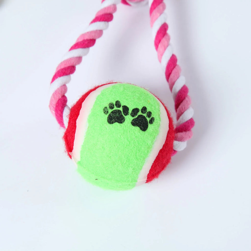 38cm red and white cotton vent string dog toy for medium large breed dogs
