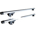 General Motors SUV alloy roof rack crossbars with 75kg load capacity and adjustable 120-135cm length