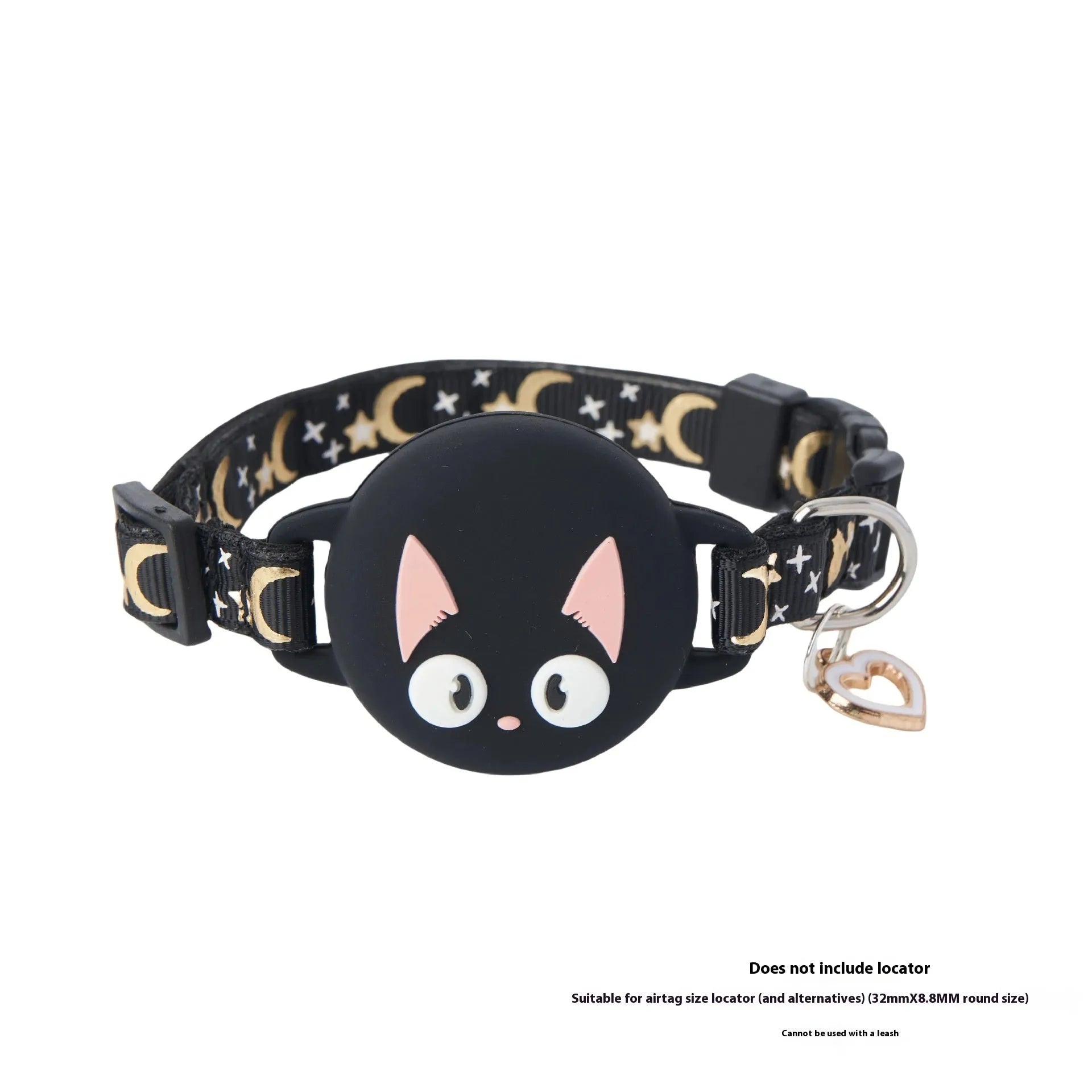 Apple AirTag protective case for cat collars in plastic with adjustable sizing options