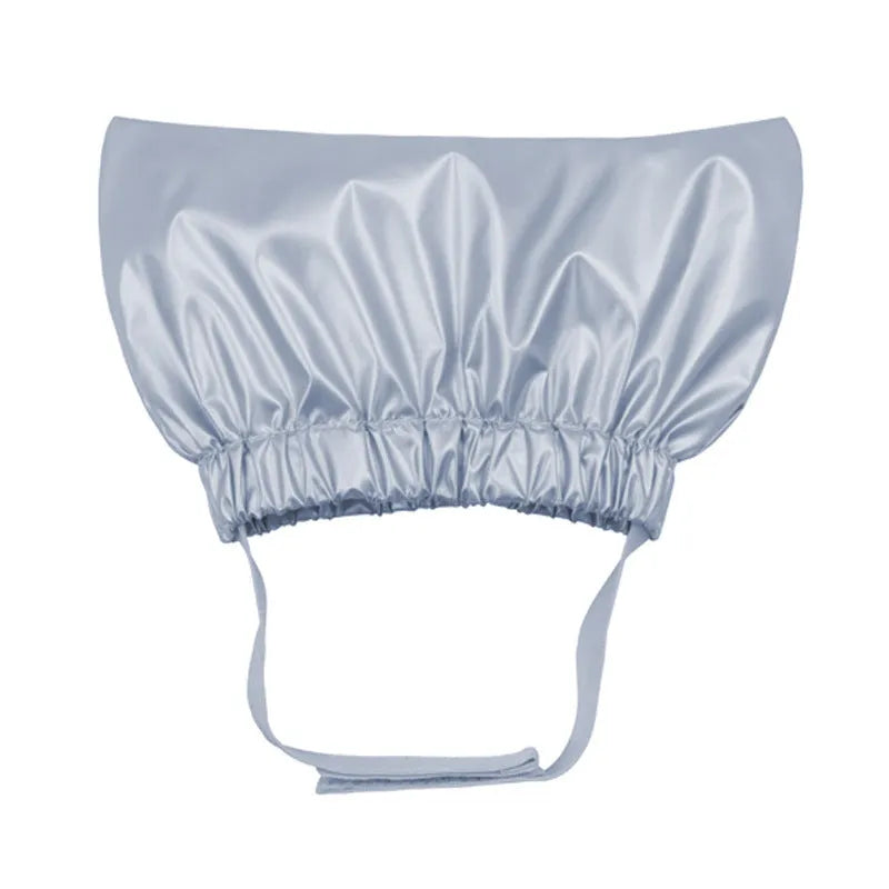 Adjustable waterproof shower cap for cats and dogs in non-woven fabric with ear protection