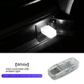 Car USB ambience light with touch control and voice-activated RGB lighting modes.