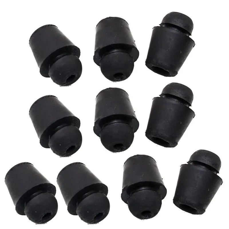 Ten rubber automotive buckle shock absorber clips for vehicle vibration damping in colour X16