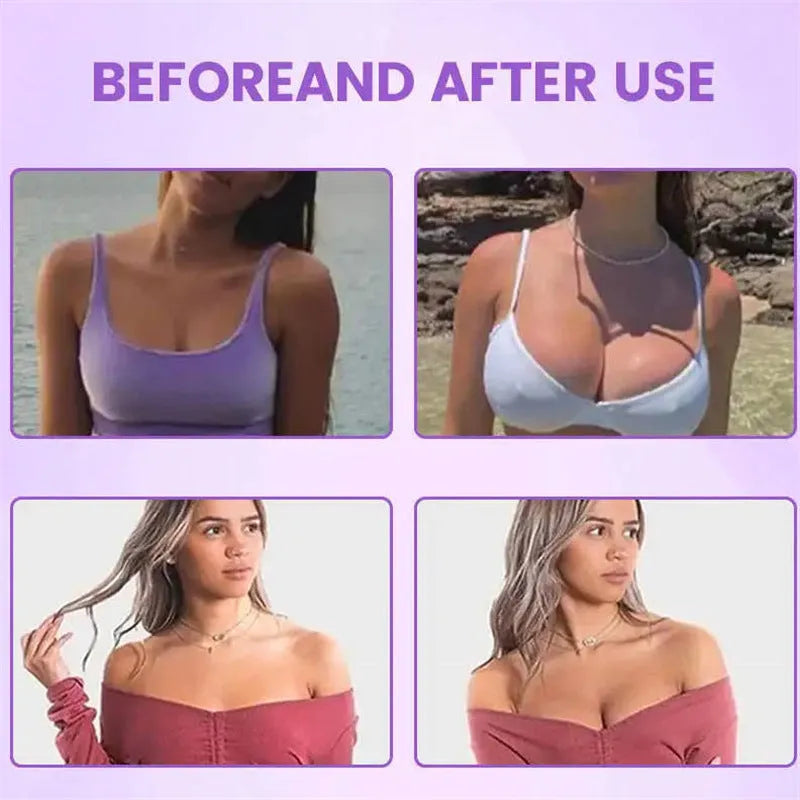 One pair of self-adhesive chest patches for breast enhancement and body tightening.