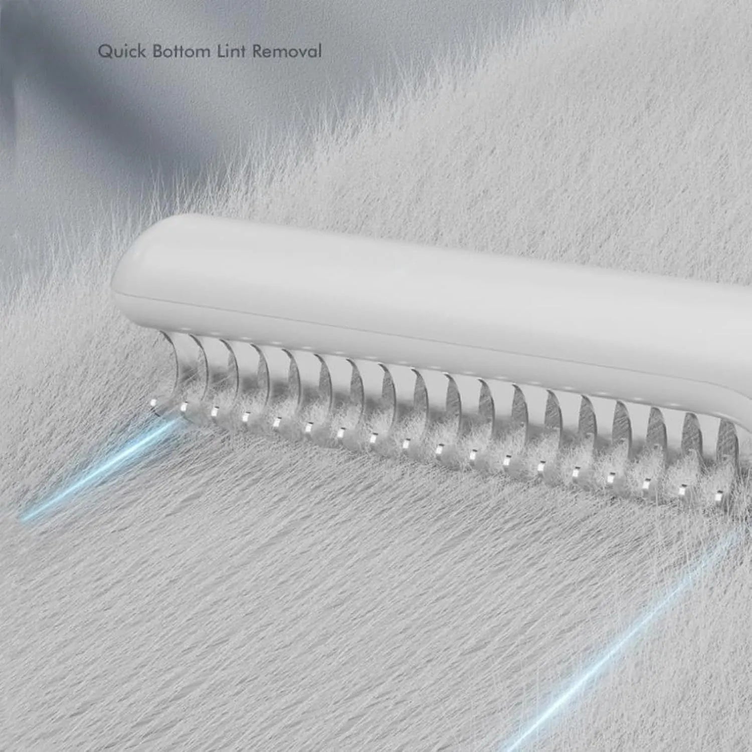 Stainless steel pet dematting comb with user-friendly handle on a pink background.