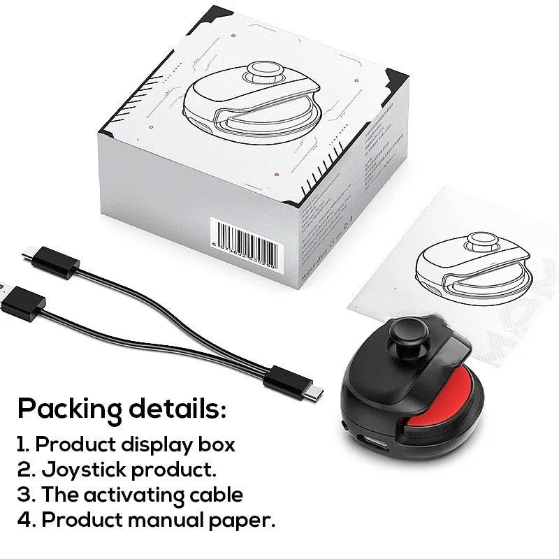 Mi Mo MB01 black and white USB gaming stick controller shown next to a mobile phone