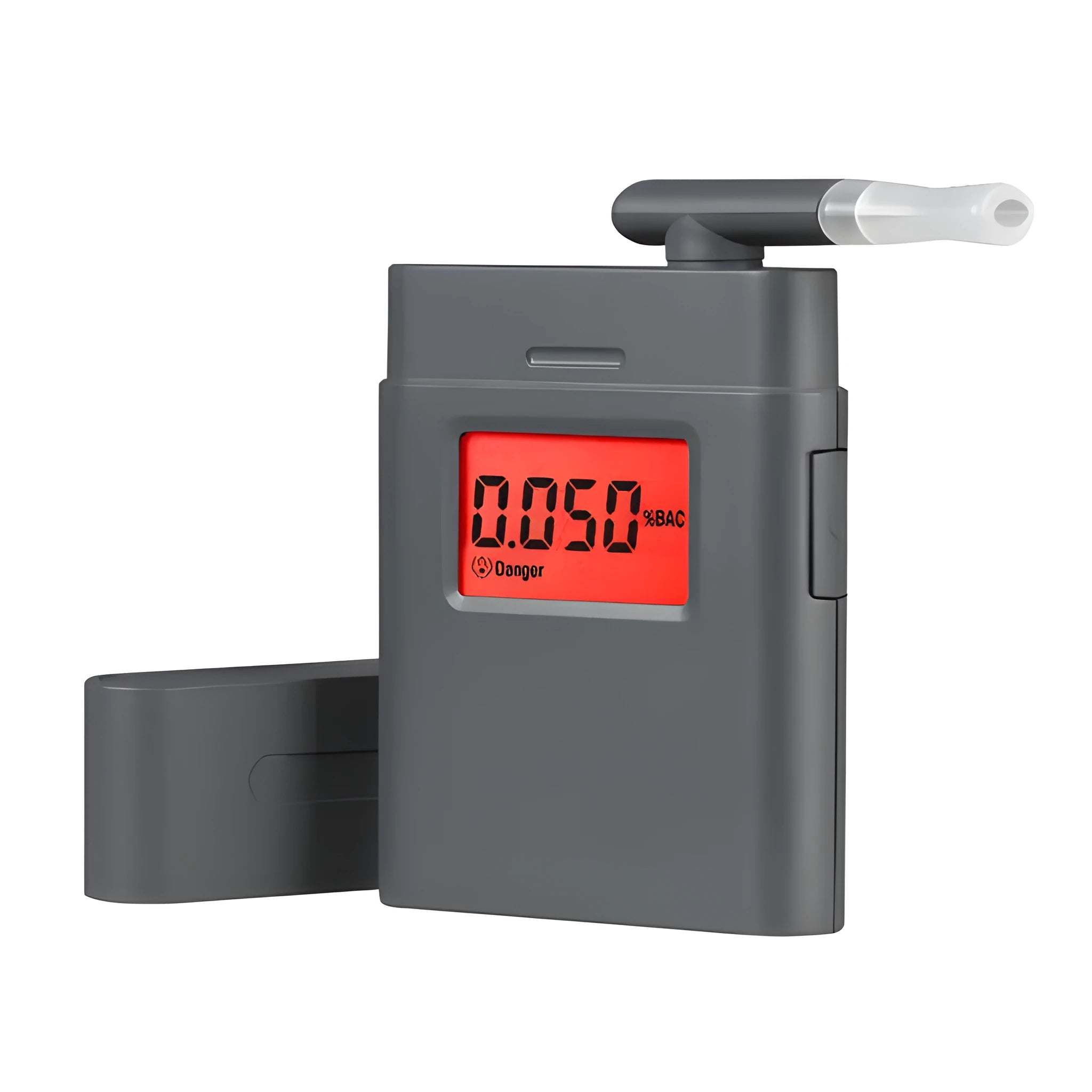 Black AT-838 handheld professional alcohol breathalyser detector for workplace testing.