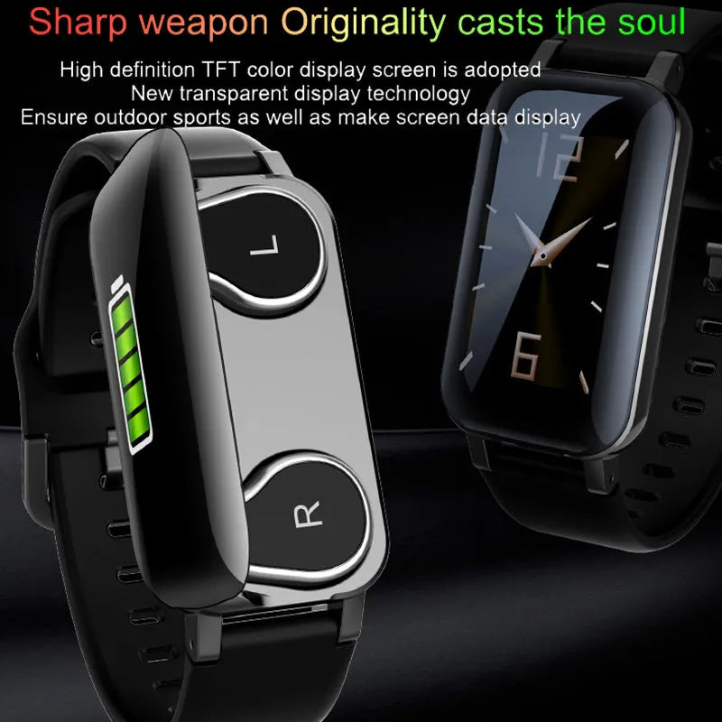 Call Bracelet smart Bracelet for heart rate monitoring in black, blue, or coffee colours.