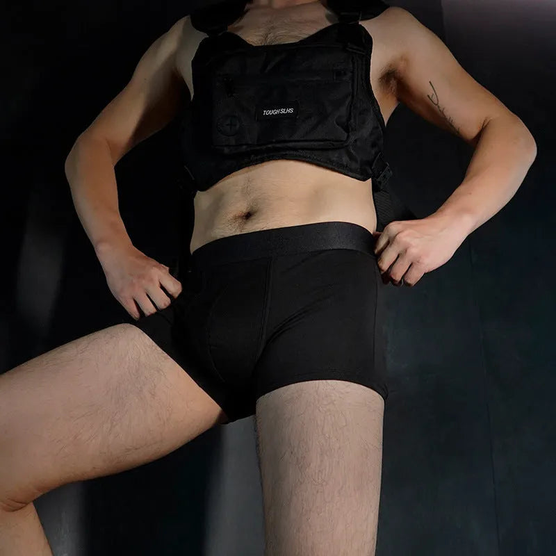 Men's solid colour cotton boxers in black, white, silver grey or light green
