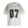 Men's printed pure cotton short-sleeved T-shirt in black and white colour options