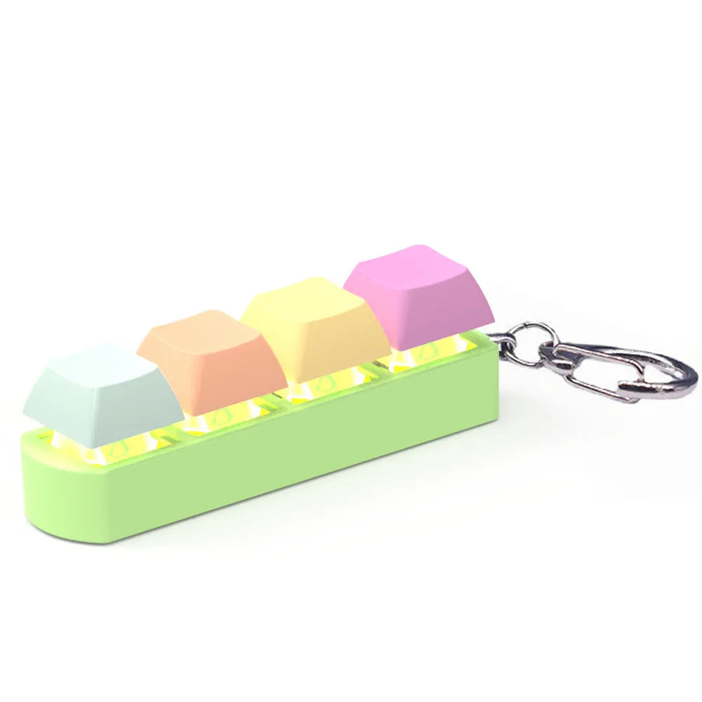 4-key mechanical keyboard switch tester with transparent ABS keycaps in multiple colour options