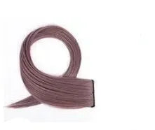 60cm long gradient curly hair wig patch extension in mixed silk material showing vibrant colour options