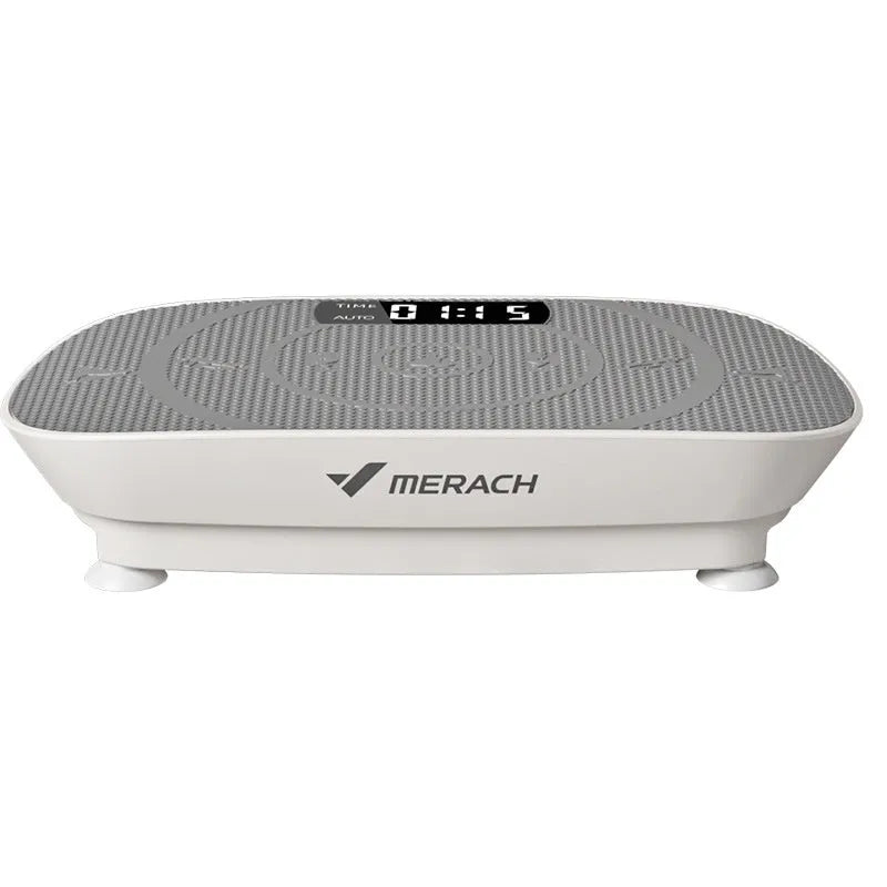 Grey smart power plate with Bluetooth connectivity and 300kg load capacity on wooden floor