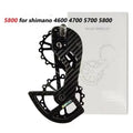 LTWOO 105 rear derailleur pulley wheels for Shimano R7000 with 13T upper and 18T lower jockey pulleys