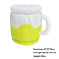Yellow inflatable PVC ice bucket for portable drink cooling at parties and outdoors.