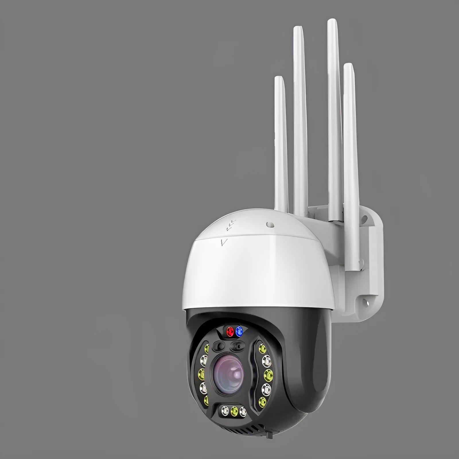 5MP outdoor dome security camera with 360 degree rotation and infrared night vision capability
